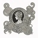 Labyrinth tattoo design idea