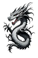 dragon that wraps around arm tattoo design idea