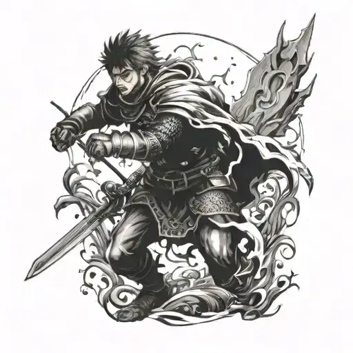 berserk brand anime inspired tattoo tattoo design idea