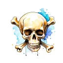 Crossbones tattoo design idea