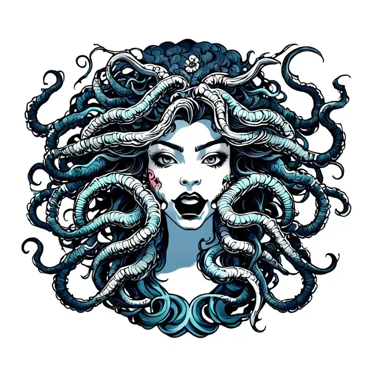 Medusa tattoo design idea