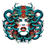 Medusa tattoo design idea