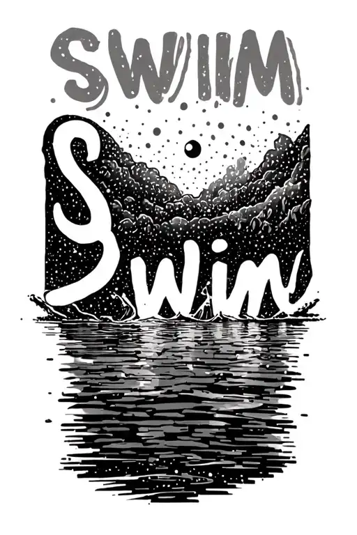 "Swim " haikyuu tattoo design idea