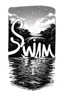 "Swim " haikyuu tattoo design idea