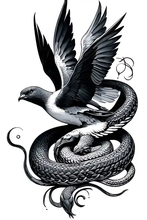 wise as serpents and innocent as doves tattoo design idea