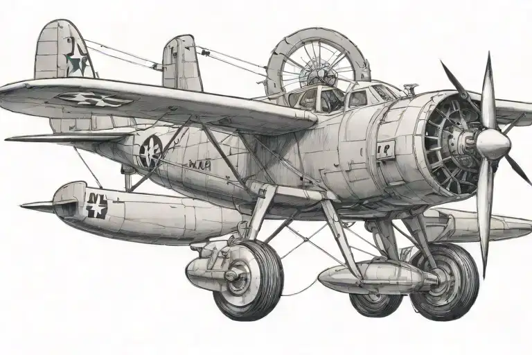 aircraft mechanic tattoo design idea
