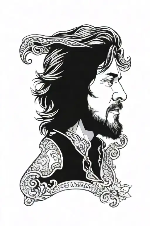 waylon jennings tattoo design idea