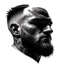 connor mcgregor style tattoo on chest tattoo design idea