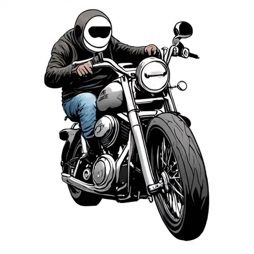 motorcycle adventure time tattoo design idea