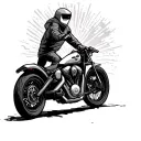 motorcycle adventure time tattoo design idea