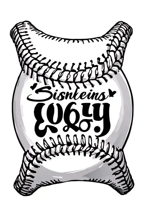baseball back with 4 siblings names on it tattoo design idea