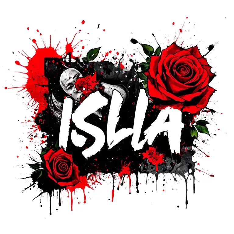 "Isla" Rose tattoo design idea