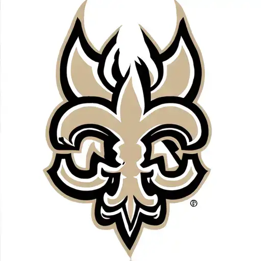 New Orleans saints logo tattoo design idea