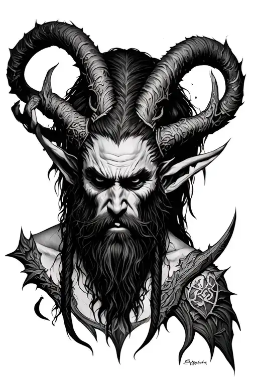 leshy witcher body tattoo design idea