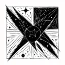 lyra constellation tattoo design idea