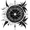 lyra constellation tattoo design idea