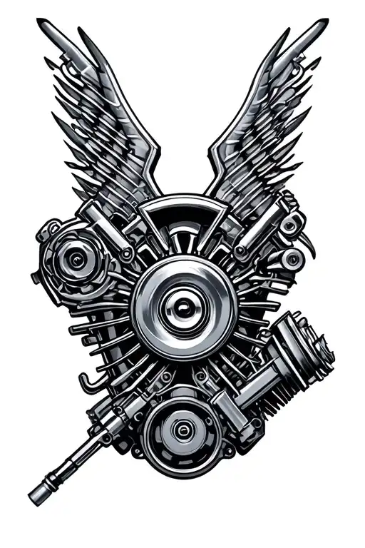 v8-engine tattoo
