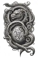 black mark harry potter dark mark tattoo design idea