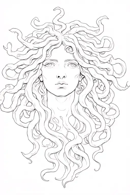 medusa greek mythology tattoo design idea