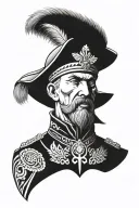 Ukrainian Cossacks tattoo design idea