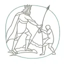 King David vs Goliath tattoo design idea