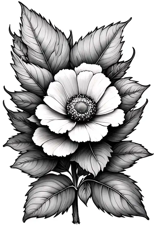 poeny flower, baby's flower as leafs, Matthew 11:28 as the stem tattoo design idea