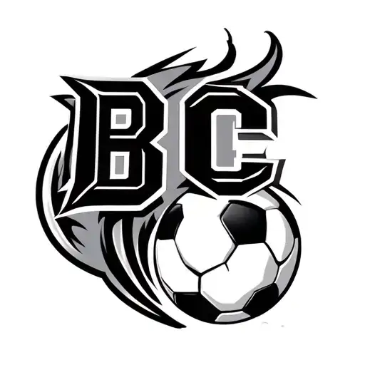 "BC" soccer ball, cougar, winner tattoo design idea
