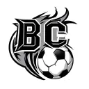 "BC" soccer ball, cougar, winner tattoo design idea