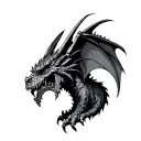 Gothic Gargoyle tattoo design idea