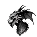 Gothic Gargoyle tattoo design idea