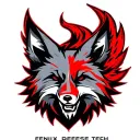"Fenix Defense Tech" "Fenix Defense Tech" Military War Style Fox Head with Phoenix Body with strength logo tattoo design idea