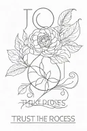 trust the process hidden meaning tattoo design idea
