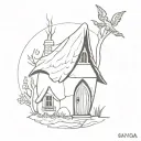 Baba Yaga tattoo design idea