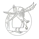 Baba Yaga tattoo design idea