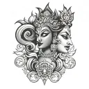 devi tattoo design idea