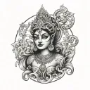 devi tattoo design idea