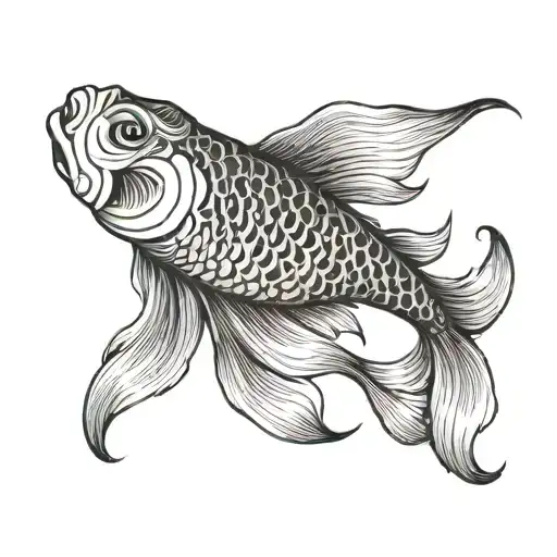 koi scales only (not the fish) tattoo design idea