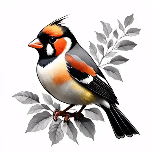 Goldfinch tattoo design idea