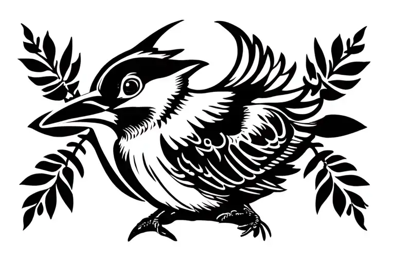Kookaburra tattoo design idea