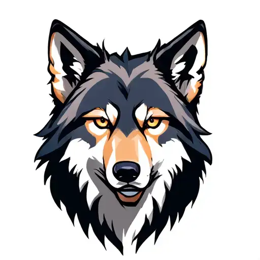 a wolf tattoo design idea
