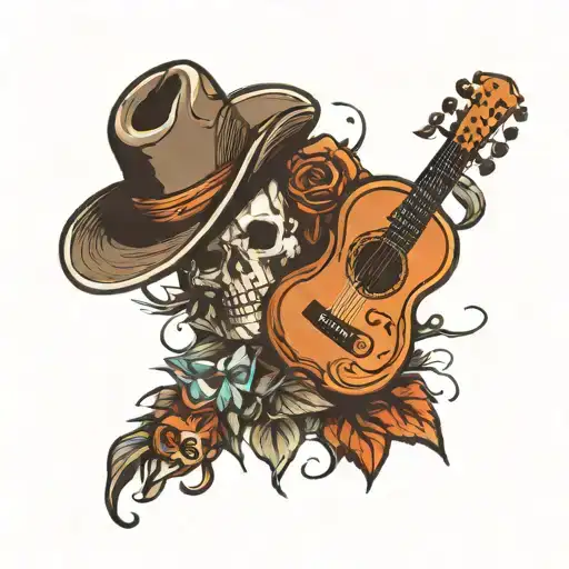 nashville, music tattoo design idea