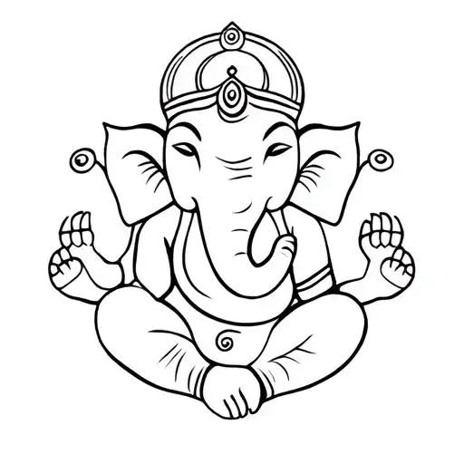 Ganesha tattoo design idea