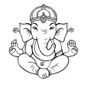 Ganesha tattoo design idea