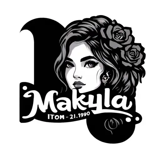 moms name Makayla 10-21-1990 tattoo design idea