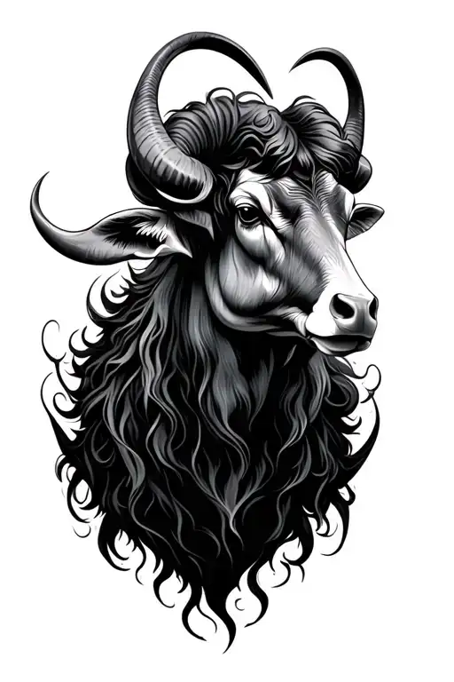 taurus and aries with constalletion tattoo design idea