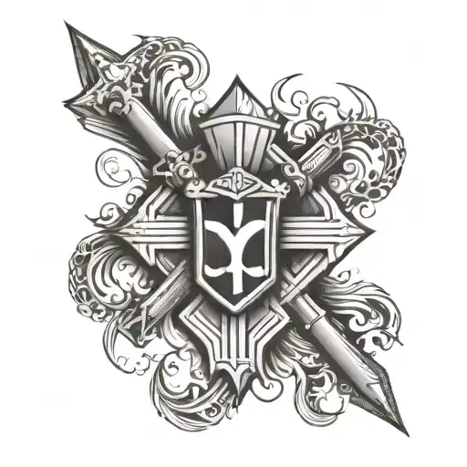 Metz, Lorraine, football, cross of Lorraine cross formed tattoo design idea
