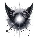 Galaxy Black And White tattoo design idea