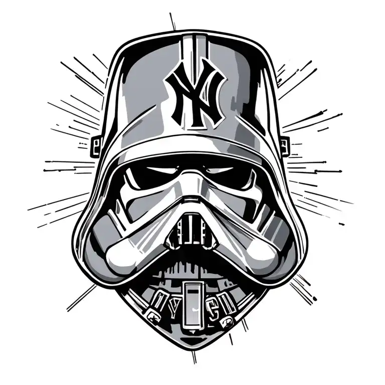 ny yankees star wars tattoo design tattoo design idea