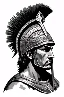 Roman centurion tattoo design idea
