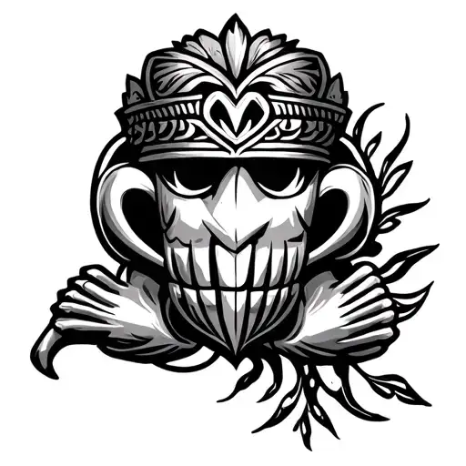 Claddagh polynesian band tattoo design idea